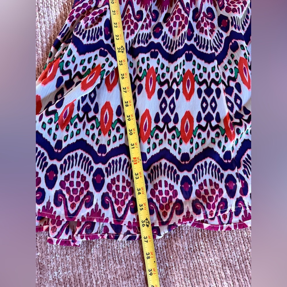 The Gap Colorful Geometric Print Spaghetti Strap Mini Dress Sz M Boho - Picture 5 of 8